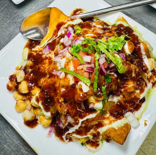 Samosa Chaat.