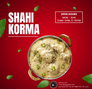 Shahi Korma in Cary, NC